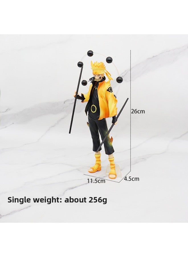 Adult Naruto Anime Hand-held Storm Watergate Whirlpool Naruto Sasuke Flagwood Kakashi Hand-held Model Pendulum-Color:Comic Color Naruto (boxed) - Image 5