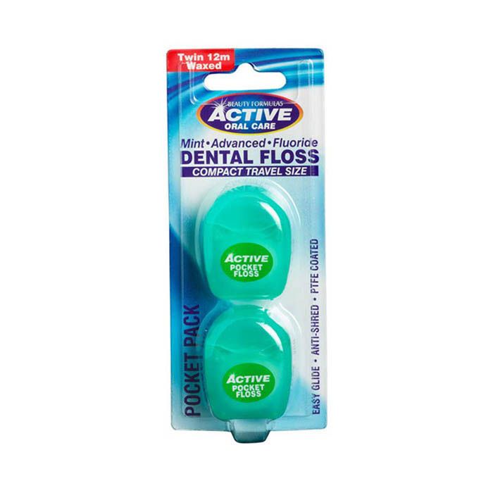 Beauty Formula Active Advanced Mint Wax Fluoride 2 X 12 M Floss