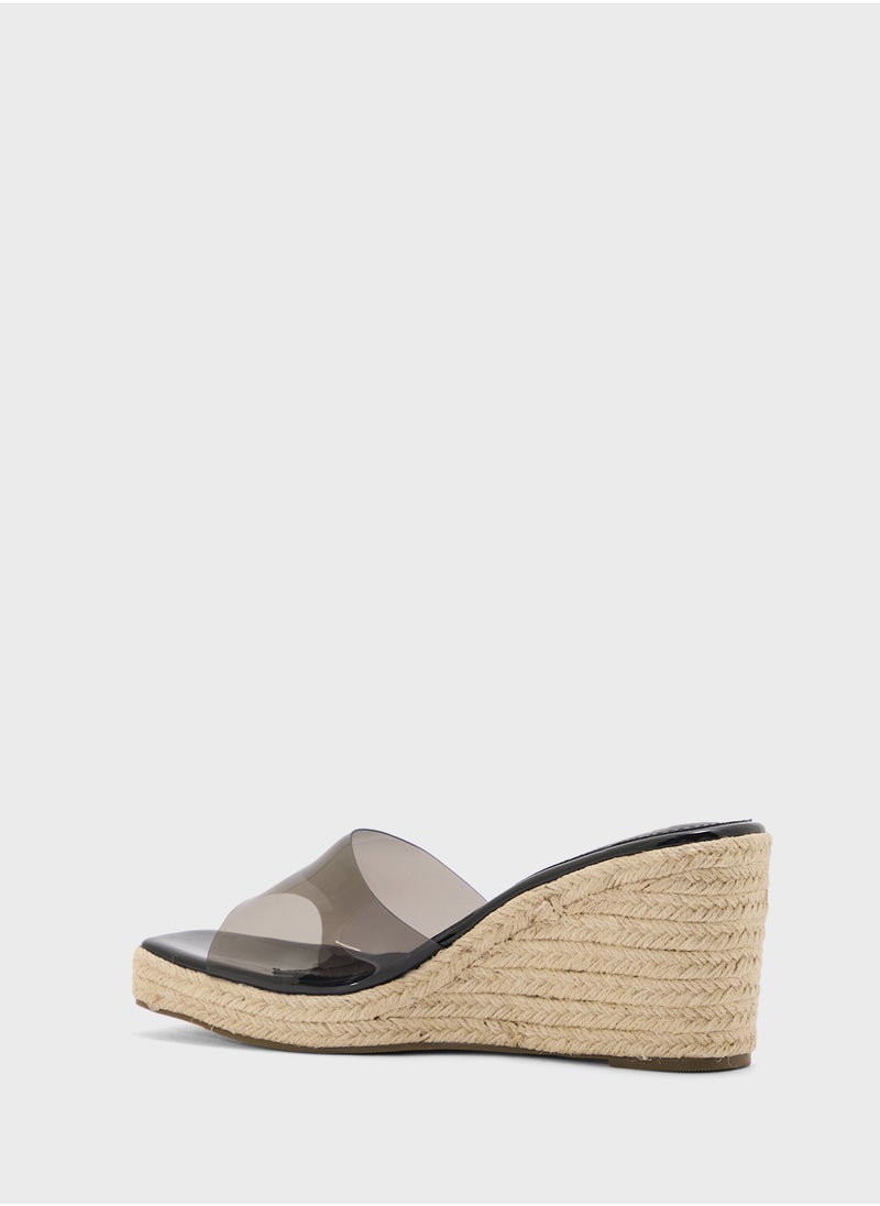 ELLA Slip On Mule Wedge Sandal  - Image 3
