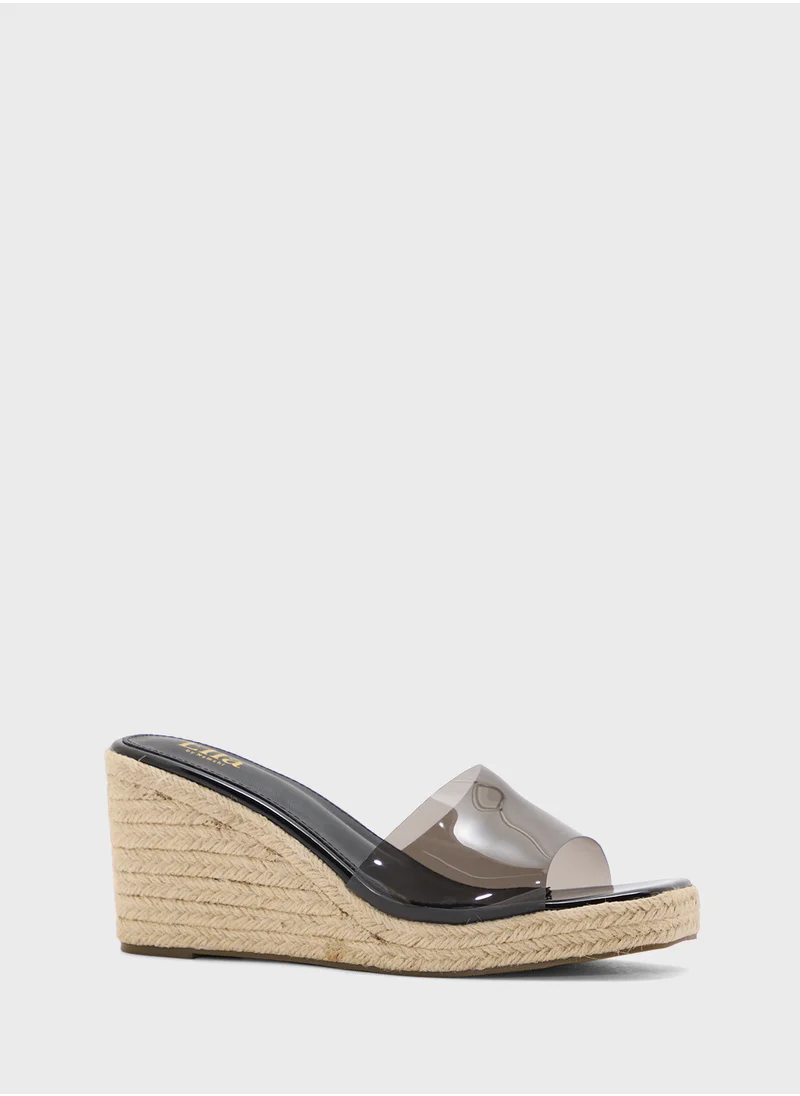 ELLA Slip On Mule Wedge Sandal