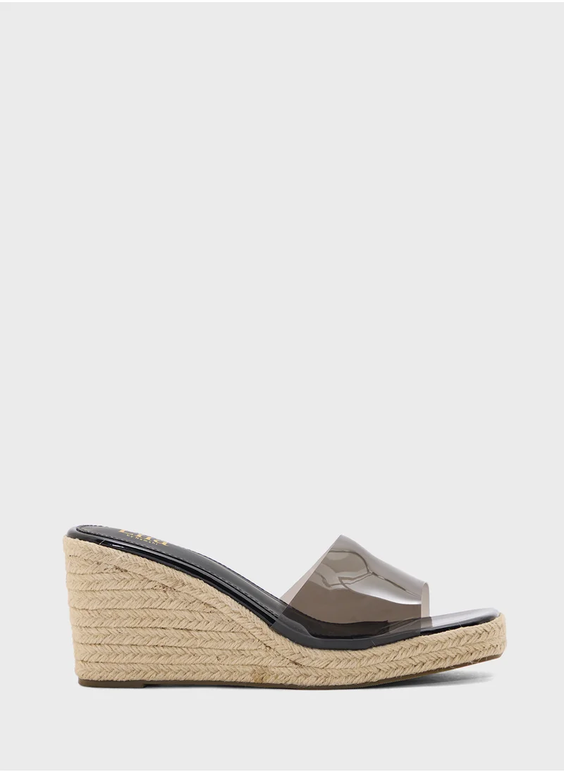 ELLA Slip On Mule Wedge Sandal