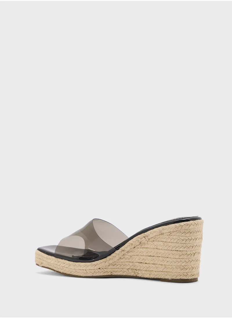 ELLA Slip On Mule Wedge Sandal