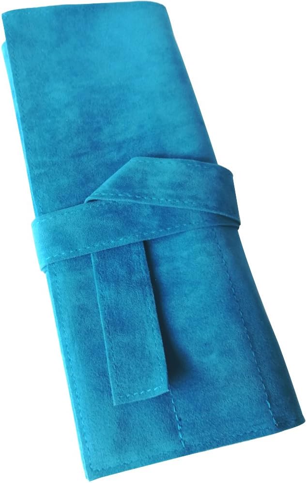 Creation Core Creation Core Microfiber Fabric Salon Scissors Bag Roll Up Hair Tools Pouch for Stylist Barber Hairdressers Blue