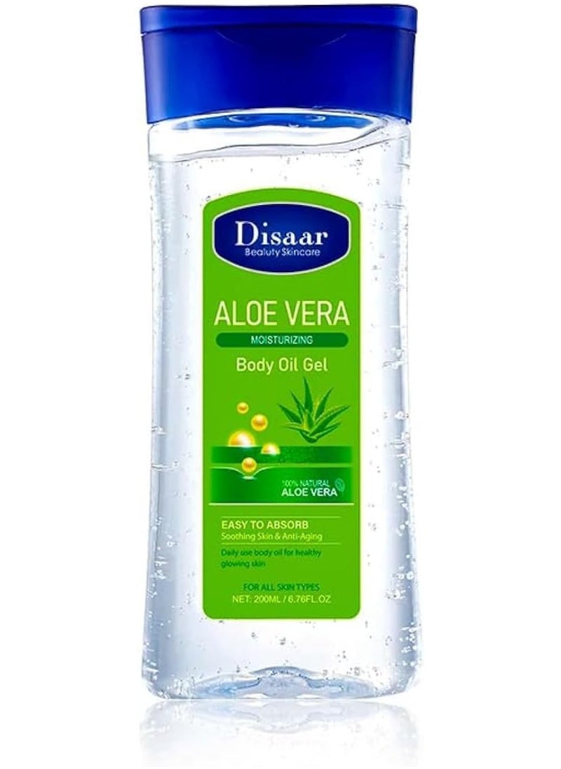 Disaar - Two Pieces Of  Aloe Vera moisturizing Gel Body Oil 200x2 ml - Image 1