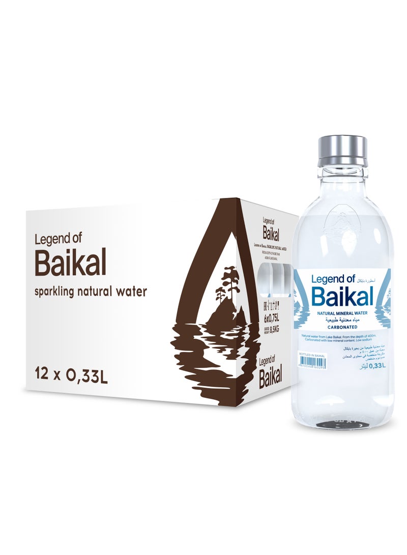 Legend of Baikal Natural Lake Water Sparkling 330 ml Glass 1 x 12  - Image 1