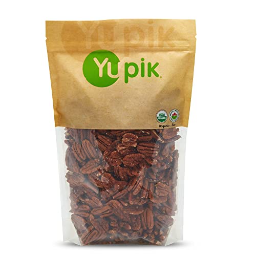 Yupik Organic Raw Pecans 22 lb 352 oz Kosher GlutenFree NonGMO Vegan Raw Nuts Unsalted Unroasted OilFree Crunchy Source of Fiber Healthy Snacks Ideal for Baking  Cooking - Image 1