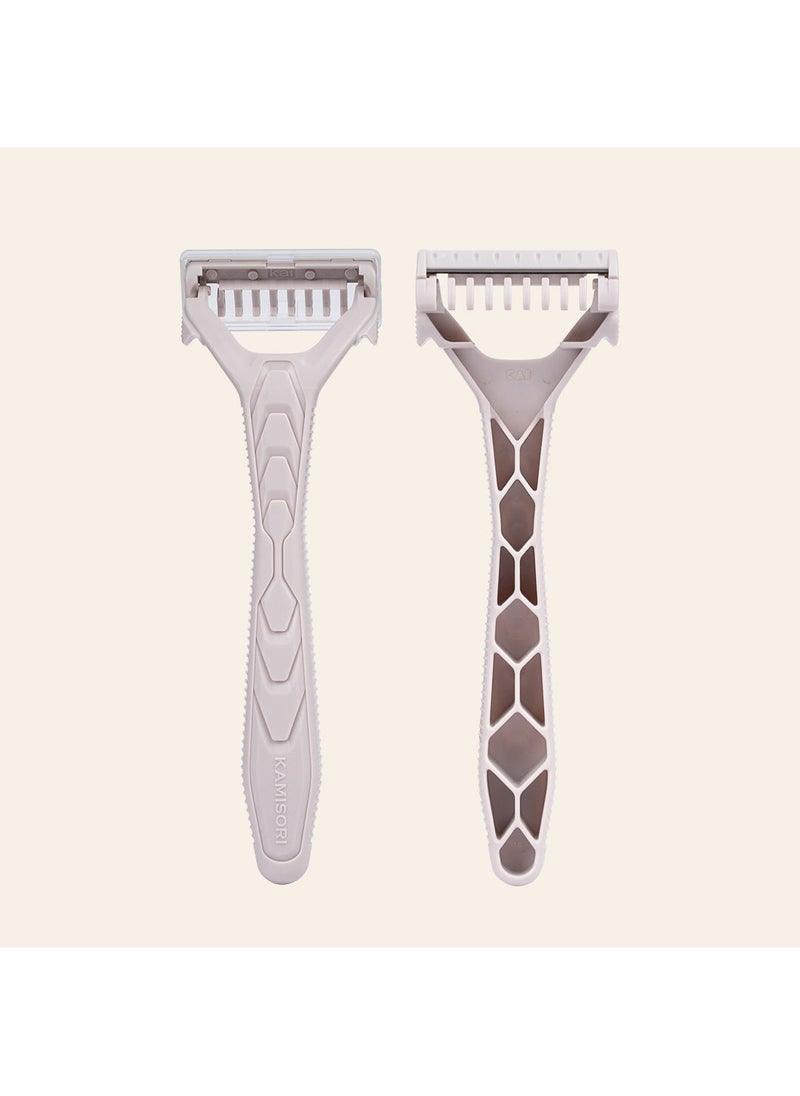 Furr Furr Disposable Body Razor, Equipped with Safety Guard & Anti-slip Grip, for all skin types, Made in Japan – 5 Razors  - Image 5