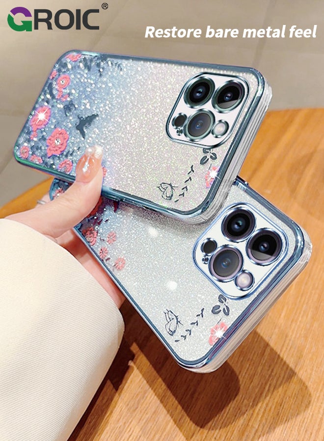 GROIC For iPhone 15 Pro Case,Slim Thin Shinny Sparkly Soft TPU Shockproof Protective Phone Cover,Gradient Glitter Shockproof Non-Slip Bumper Protective Shell for iPhone 15 Pro 6.1 Inch - Image 2