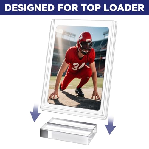 CollectHall Top Loader Holder, Baseball Card Display Stand for Top Loader, Acrylic Trading Card Holder Display Stand – 10 Pack - Image 3