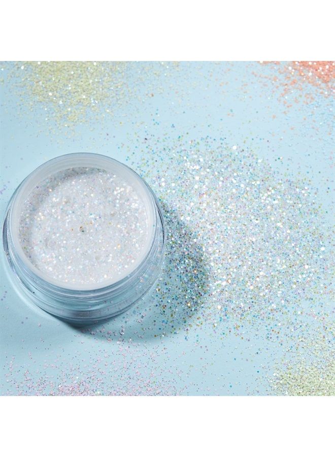 Moon Glitter Pastel Glitter Shakers by Moon Glitter – 100% Cosmetic Glitter for Face, Body, Nails, Hair and Lips - 0.10oz - Set of 6 colours - Image 3