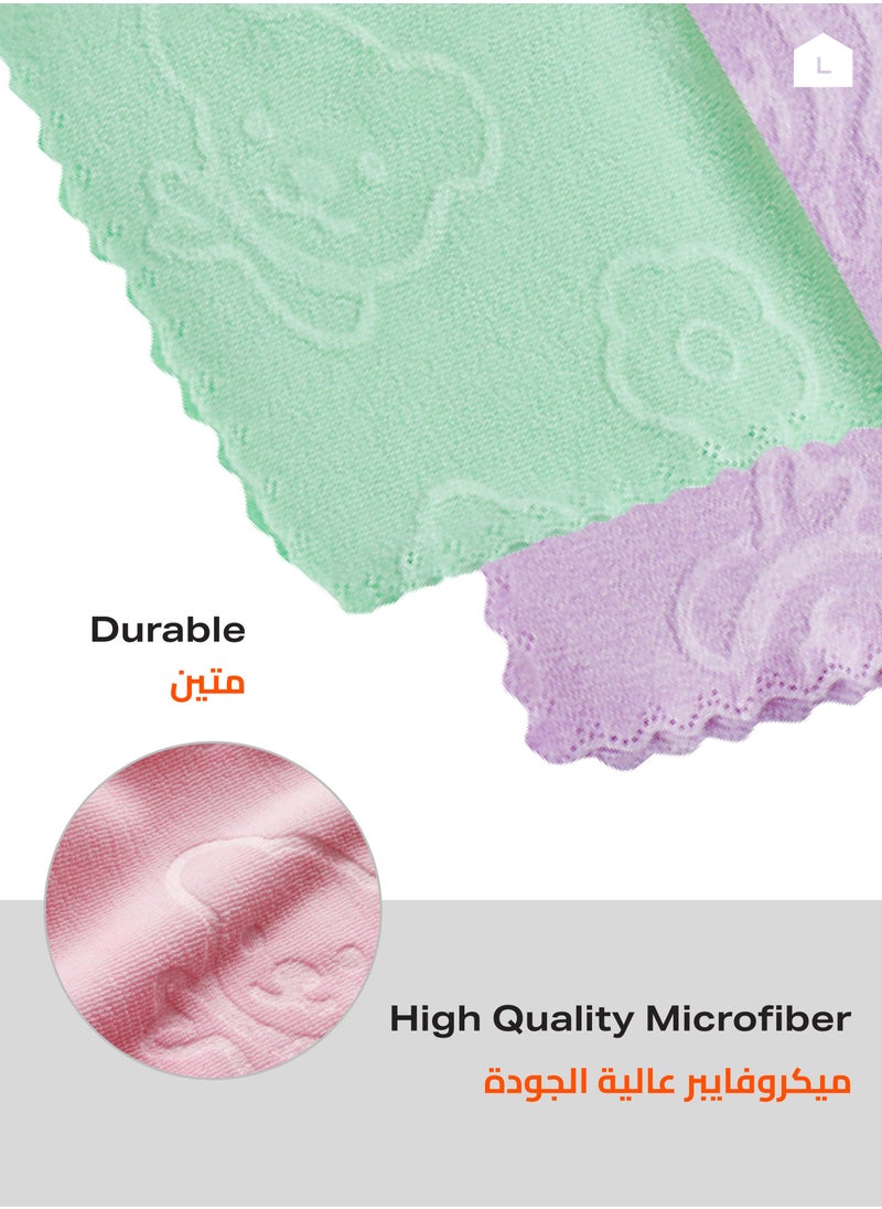 LAWAZIM Kitchen Wipers -5 Piece 30x30cm- High Absorbency Lint-Free Quick-Drying Soft Texture Reusable Cleaning Towels Cloths Rags -Drying Dishes Wiping Surfaces General Home Cleaning Dusting Polishing  - Image 3