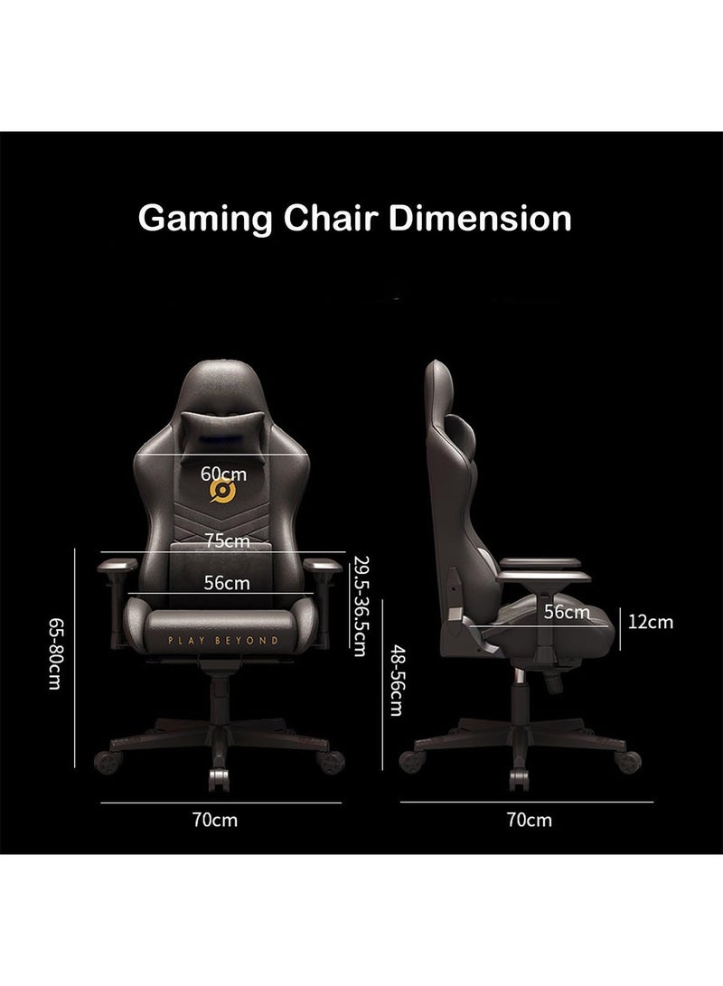 LIMOS Platinum Leather Gaming Chair with Adjustable Hand Rest and Rocking Function Ultimate Comfort for Gamers - Image 3