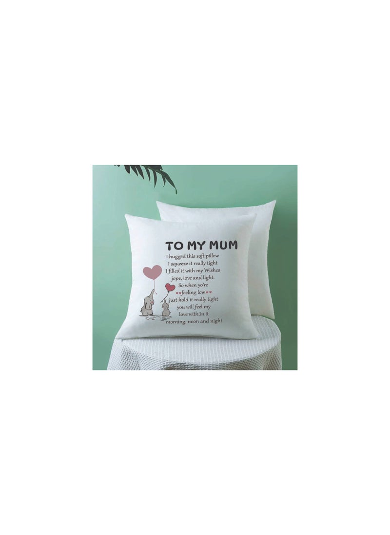 PRINTSHOP4ME Mothers Day Pillow Cover 40 x 40cm - Gift for Mother's Day, Mom’s Birthday, Mom, Mama, Mommy - Heartfelt Mothers Day Cushion Cover from Daughter, Son  - Image 4