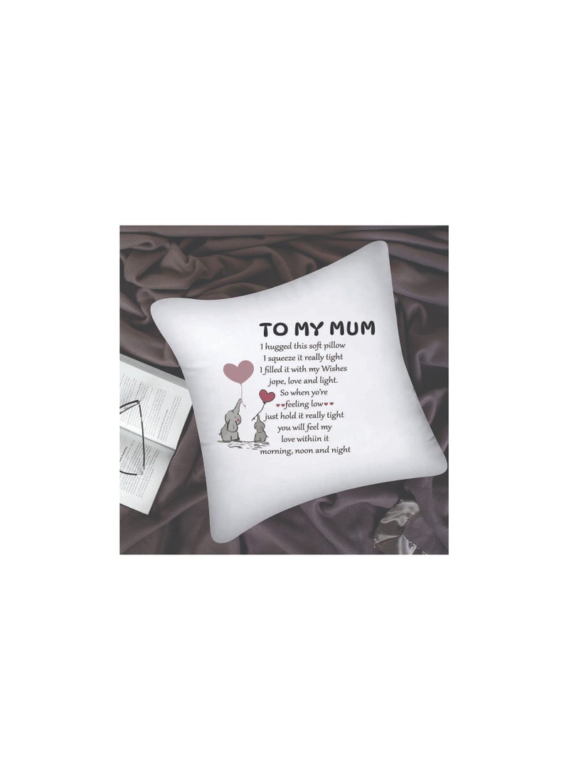 PRINTSHOP4ME Mothers Day Pillow Cover 40 x 40cm - Gift for Mother's Day, Mom’s Birthday, Mom, Mama, Mommy - Heartfelt Mothers Day Cushion Cover from Daughter, Son  - Image 5