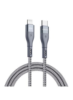 DUZZONA DUZZONA A1 PD 20W Type-C to 8 Pin Fast Charging Data Cable, Length:2m(Grey)  - Image 1