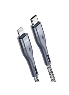 DUZZONA DUZZONA A1 PD 20W Type-C to 8 Pin Fast Charging Data Cable, Length:2m(Grey)  - Image 2