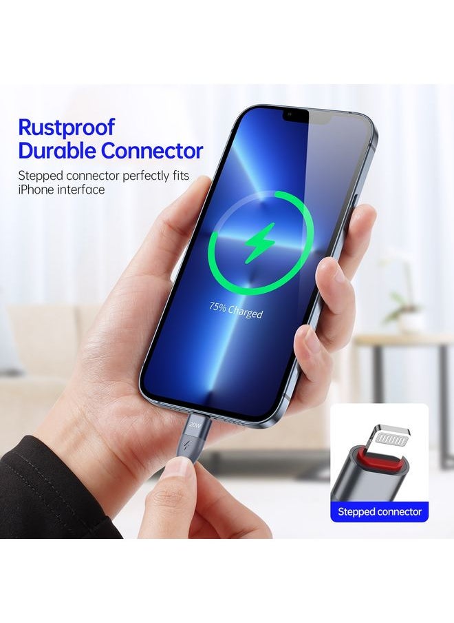 DUZZONA - DUZZONA A1 PD 20W Type-C to 8 Pin Fast Charging Data Cable, Length:2m(Grey) - Image 1