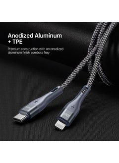 DUZZONA DUZZONA A1 PD 20W Type-C to 8 Pin Fast Charging Data Cable, Length:2m(Grey)  - Image 5