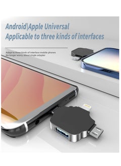 KASTWAVE Adapter for Lightning, Type C, and USB to USB Female, OTG Cable Compatible with iPhone Micro-A Type C Android Thunderbolt3 Port Adaptador Connector Microusb USBC Cell Phone Camera  - Image 2