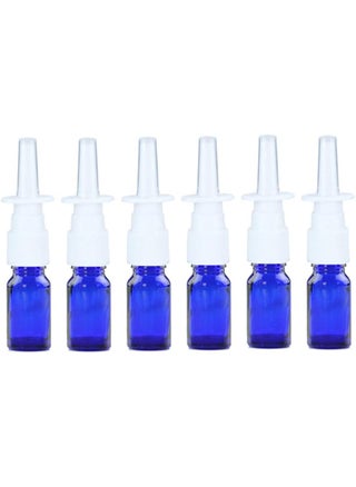 6PCS 10ml/0.34oz Empty Glass Refillable Nasal Spray Bottles Fine Mist Sprayers Makeup Water Travel Containers Jars For Essential Oils Applications Perfume Bottles Sold Empty (Blue) - pzsku/Z9D2E2F0A02617180157FZ/45/_/1744284121/e2596300-ed29-4810-8dd0-33f5660c8eac