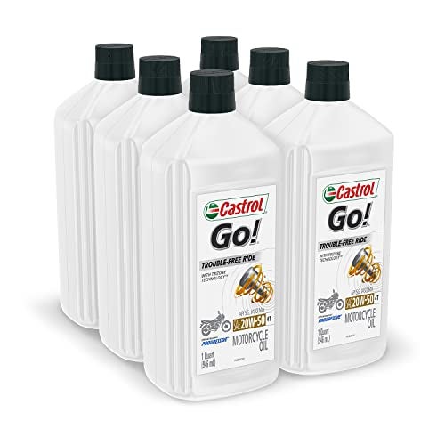Castrol 06102 GO! 20W-50 4T Motorcycle Oil - 1 Quart Bottle, (Pack of 6) - Image 3
