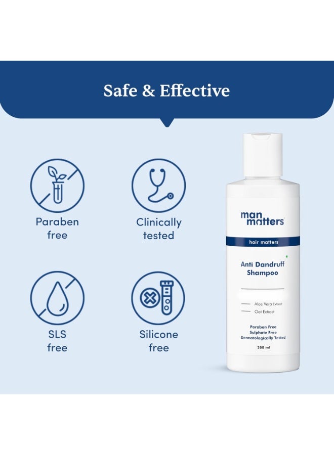 مان ماترز شامبو مان ماترز المتطور المضاد للقشرة للرجال (عبوة من قطعتين) | خلاصة الصبار وفيتامين ب5 | 1% كيتوكونازول | لا يسبب التقشر والحكة وجفاف البشرة | مُختبر سريريًا | يُحارب القشرة العنيدة | 400 مل - Image 3