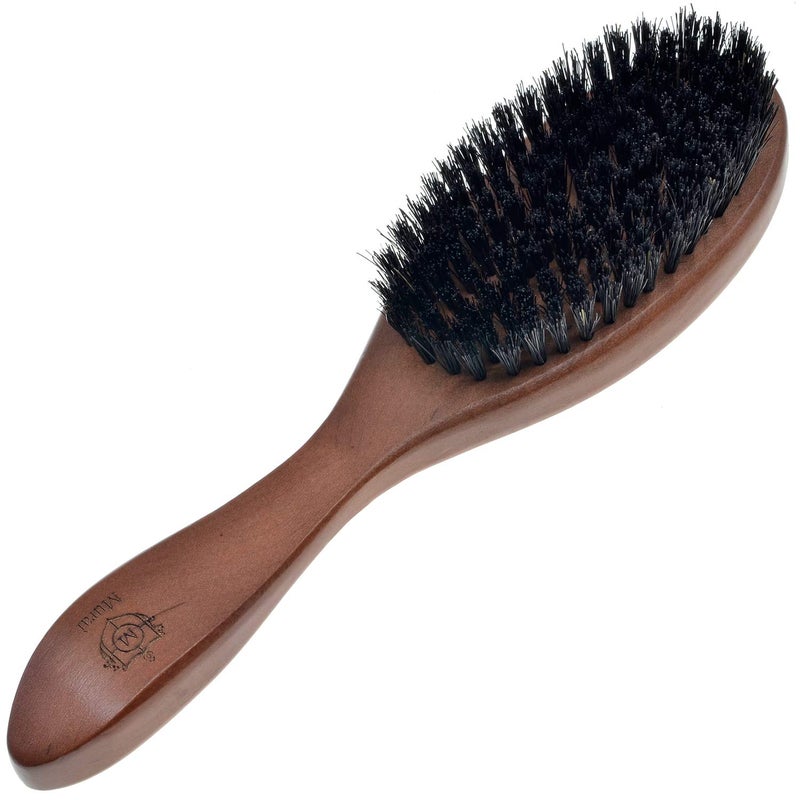 Giorgio Murai By Giorgio GM6S Oval Cherrywood Facial Hair Brush  Exfoliating Natural Bristle Brush for Beard Grooming and Hair Care