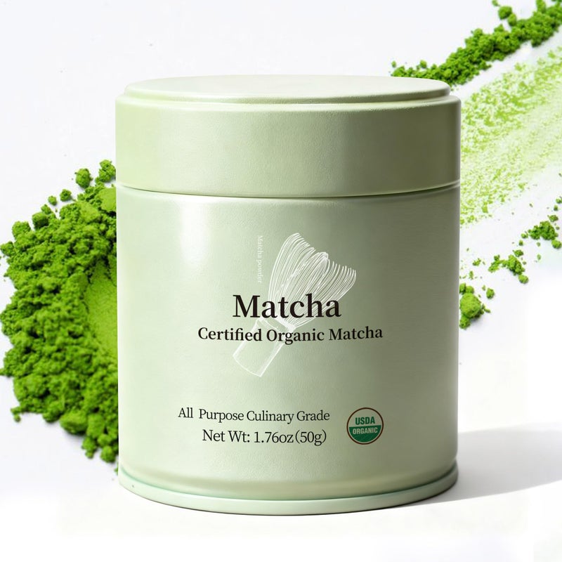 MatchAdmire Matcha Powder Premium First Harvest USDA Certified Organic Green Tea Matcha latte Rich Flavor 100 Vegan with No Fillers RadiationFree 50g Culinary Grade Matcha - Image 3