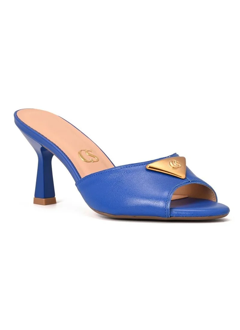 Carmen Steffens Classic Blue Mules