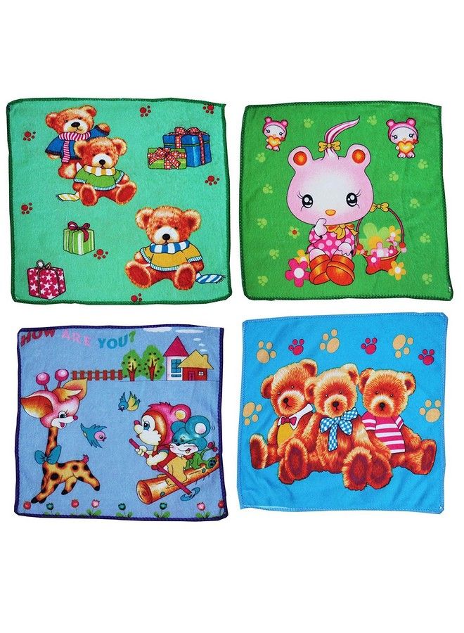 Tinny Tots Soft Printed New Born Baby Face Terry Towels Napkins Wash Cloth Combo Set(Pack Of 12) - Image 3