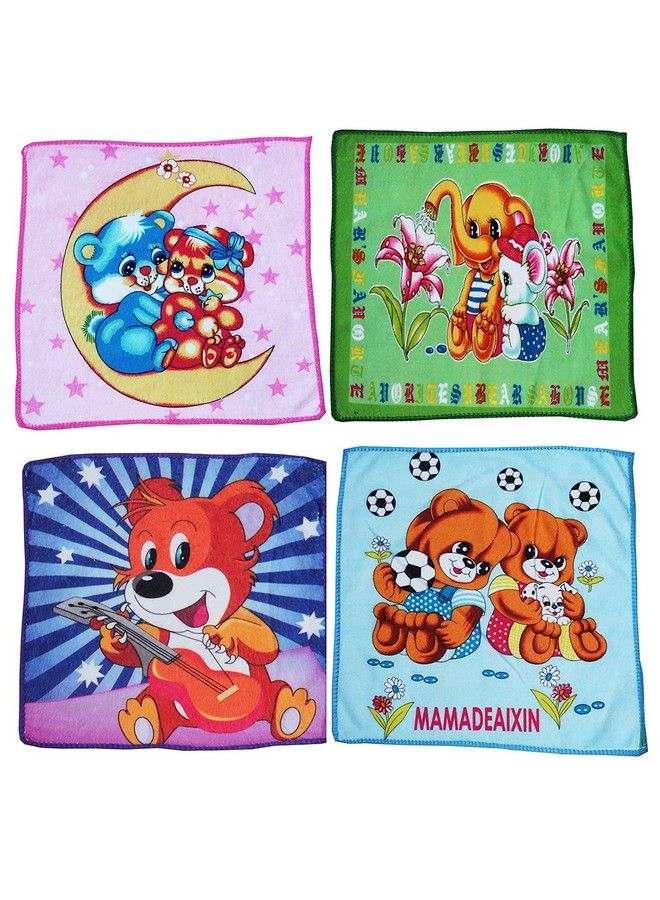Tinny Tots Soft Printed New Born Baby Face Terry Towels Napkins Wash Cloth Combo Set(Pack Of 12) - Image 5