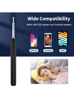 McDou Ear Cleaner Ear Wax Remover with Camera 1080P HD Earwax Removal Otoscope Tool Clean & Pick Wax Kit Wireless Compatibility with iPhone, iPad & Android Smart Phones – For Adults & Kids – Black (P50)  - Image 3