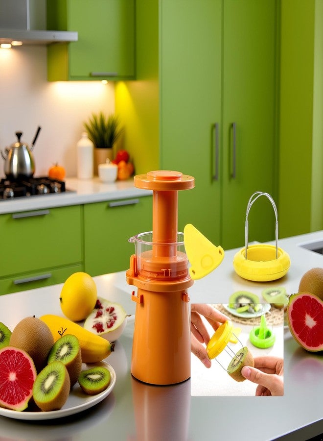 GANPUB Yellow Kiwi Peeler,Easy-Grasp Kiwi Tool,2-In-1 Stainless Steel Kiwi Fruit Peeler and Kiwi Cutter for Kiwi,Dragon Fruit, Etc Peelers - Image 3