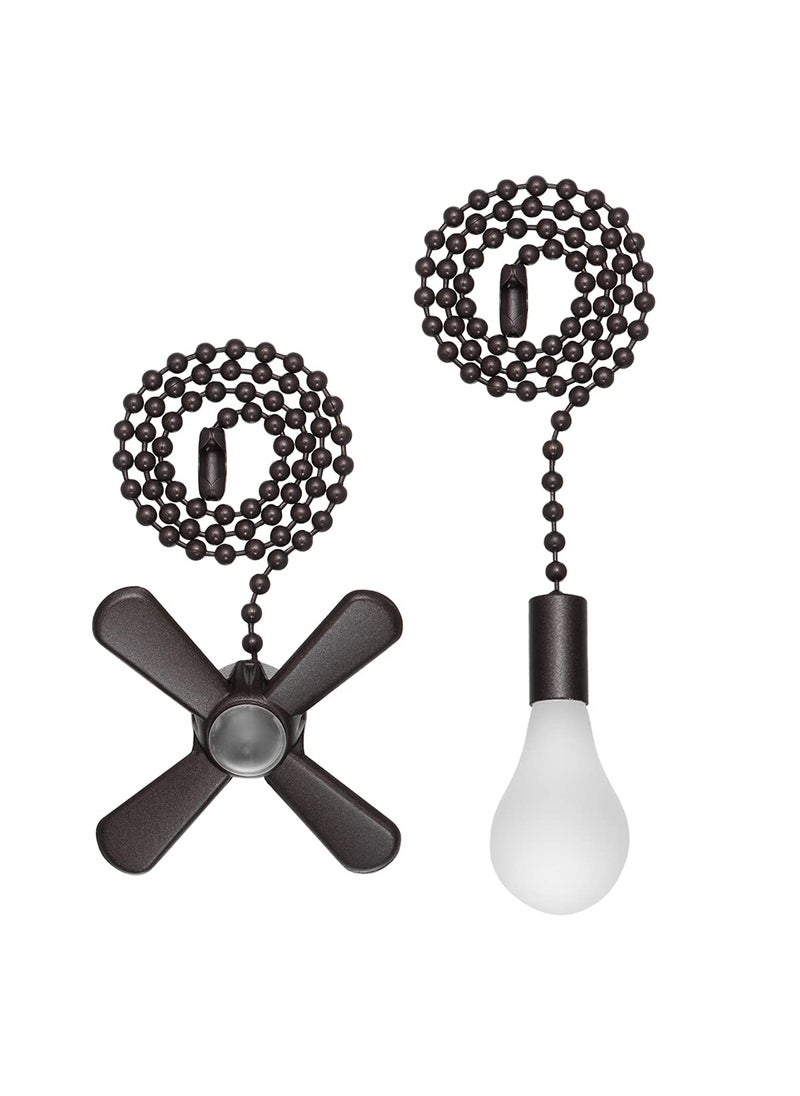 SmoTecQ SmoTecQ Ceiling Fan Pull Chain Extender with Decorative Frosted Glass Bulb and Fan Cord Fit All Standard 3mm Diameter Ceiling Fans and Light Fixtures Factory Pull ORB 