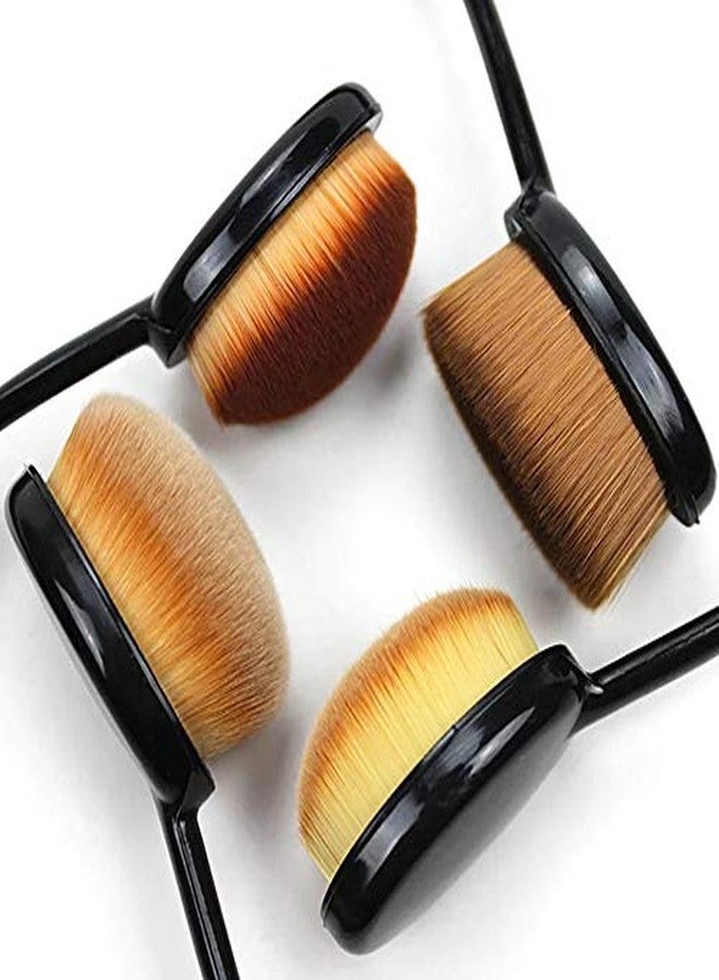 TopFinder® Combo Pack- |2 Soft Makeup Powder Brush + 2pc Face Tools Sponges Set | Scar Cover Waterproof Cosmetics Foundation highlighter Stick Women Girls Best Beauty Products Accessories Kit-Assorted - Image 2