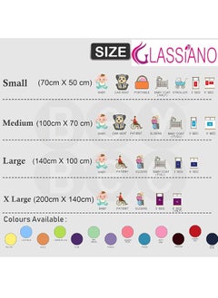 Glassiano Glassiano Star Waterproof Reusable Mat Underpad Absorbent Sheets Mattress Protector Large100cm X 140cm ColorViolet  - Image 5