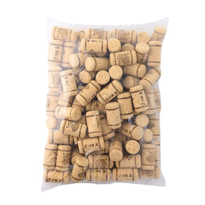 FastRack Bag of 100, #8 Premium Straight Corks for Wine Bottles - 1.73" x 0.87" (44 mm x 22 mm) - Beige, Wine Bottle Cork Stoppers, Replacement Corks for Liquor Bottles