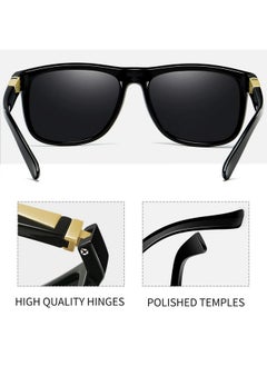 Joopin Polarized Big Black Sunglasses For Men Trendy Large Square Sun Glasses For Women Uv Protection Retro Thick Frame Driving Sunnies Shades  - Image 4