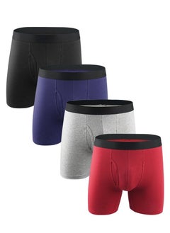 4PCS Breathable Underwear Brief Boxers Set Multicolour