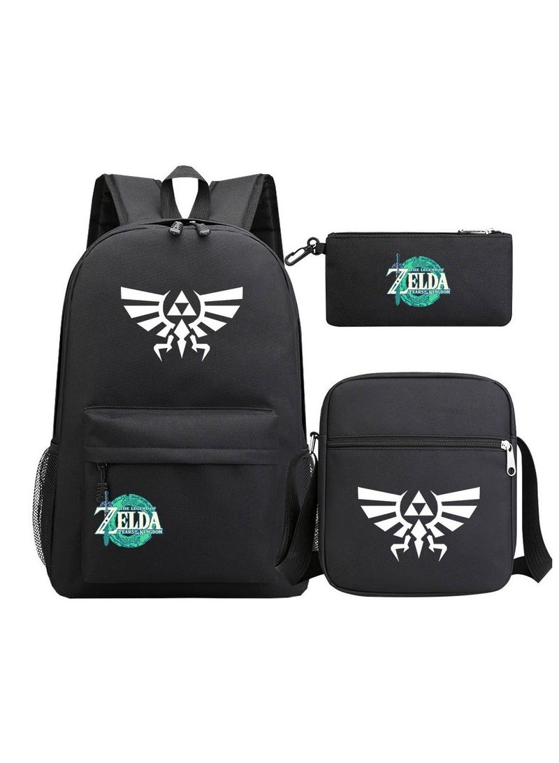 ZELDA Printed Youth Large Capacity Men's and Women's Shoulders
