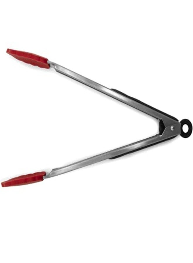 Starfrit 12" Silicone/Stainless Steel Tongs, Red - Image 5