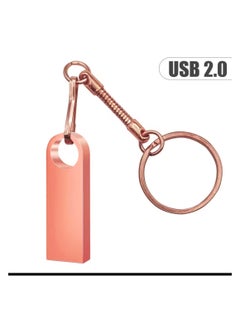 Generic 64GB USB Flash Drive with Keychain, Flash Memory 64GB, Flash Drive for Data, Videos, and Photos Storage, USB Flash Memory with 64GB Capacity, Flash Drive for Storage with Keychain for Hanging, USB Storage Memory with 64 Gigabytes Capacity, Portable Storage Disk, Flash Key, Portable Memory, USB Flash Drive, USB Storage Disk, Portable Flash Memory with 64 Gigabytes Capacity, Portable Storage Disk, Rose Gold Color.  - Image 4