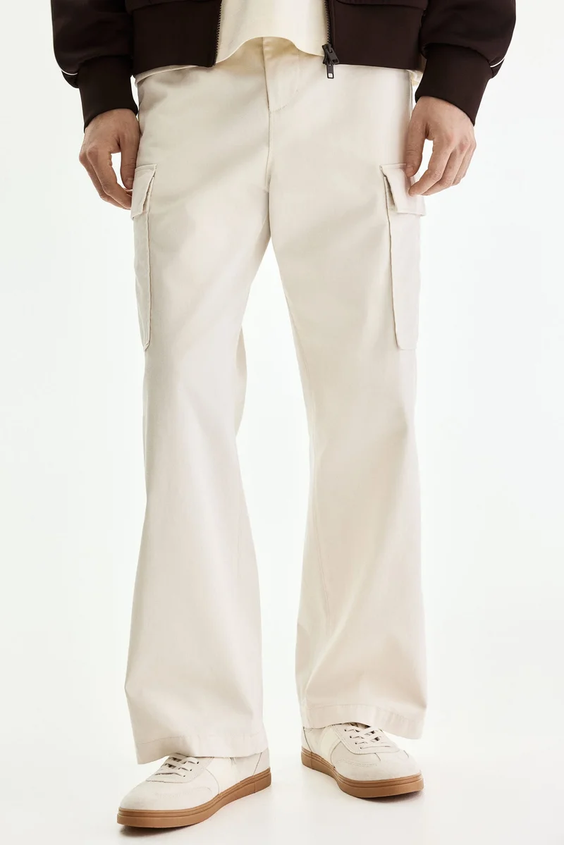H&M Relaxed Fit Cotton cargo trousers