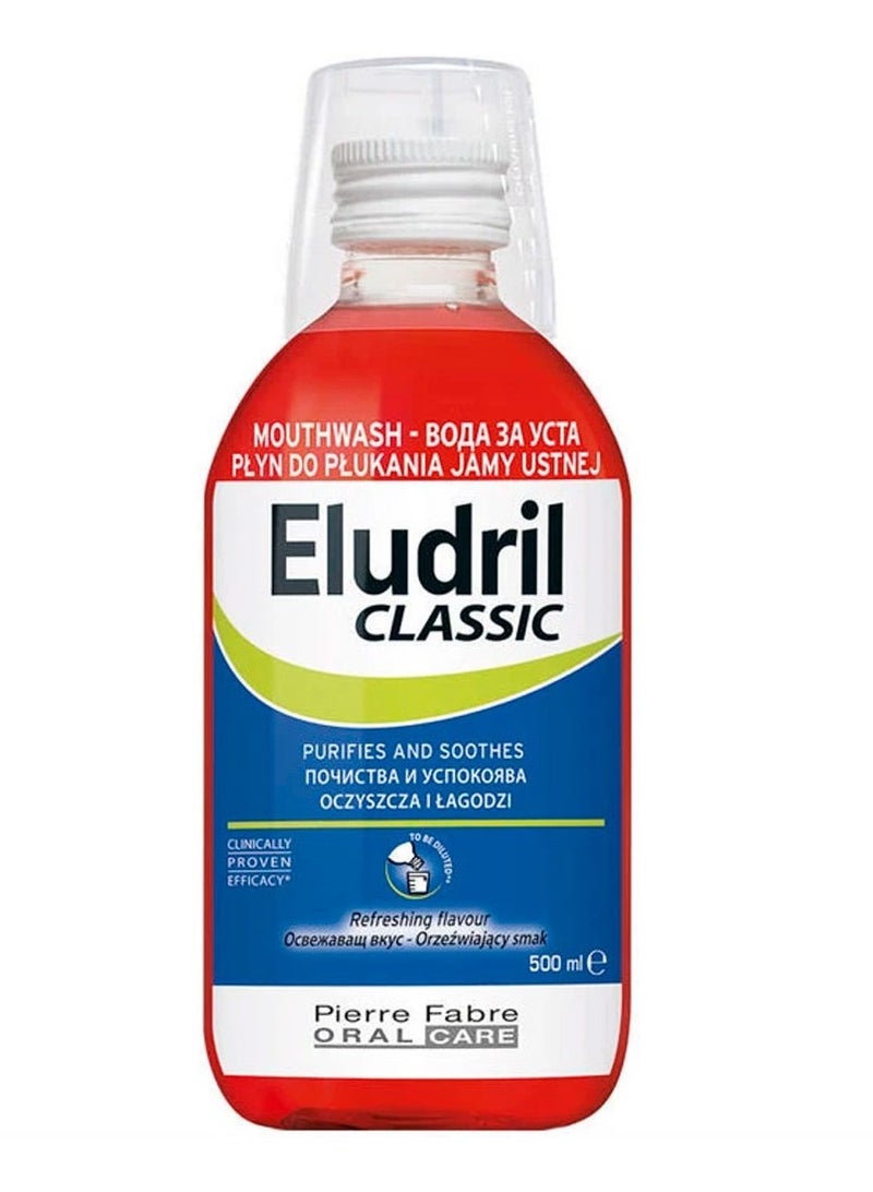 Eludril Classic Mouthwash 500ml - Image 1