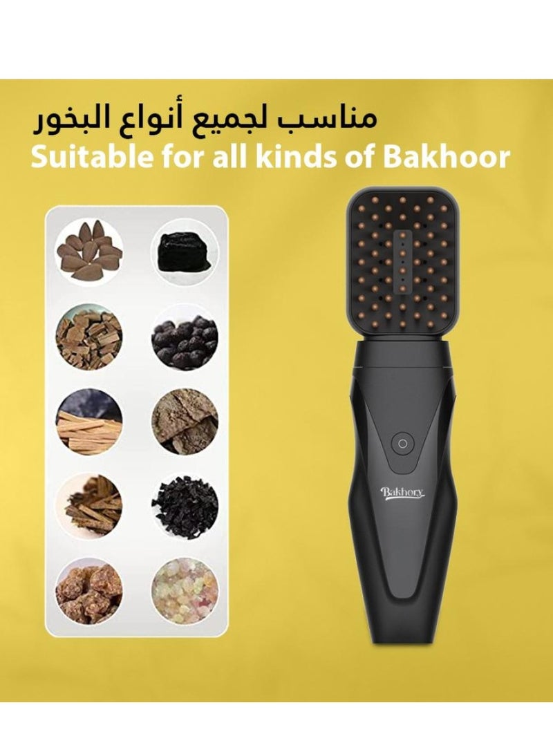 بخون مبخرة العود الكهربائية مع مشط ناعم بخور USB قابل لإعادة الشحن مبخرة الإصدار الجديد 3.0 - Image 2