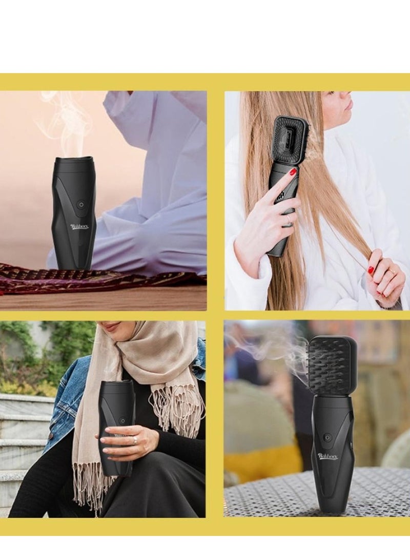 بخون مبخرة العود الكهربائية مع مشط ناعم بخور USB قابل لإعادة الشحن مبخرة الإصدار الجديد 3.0 - Image 3