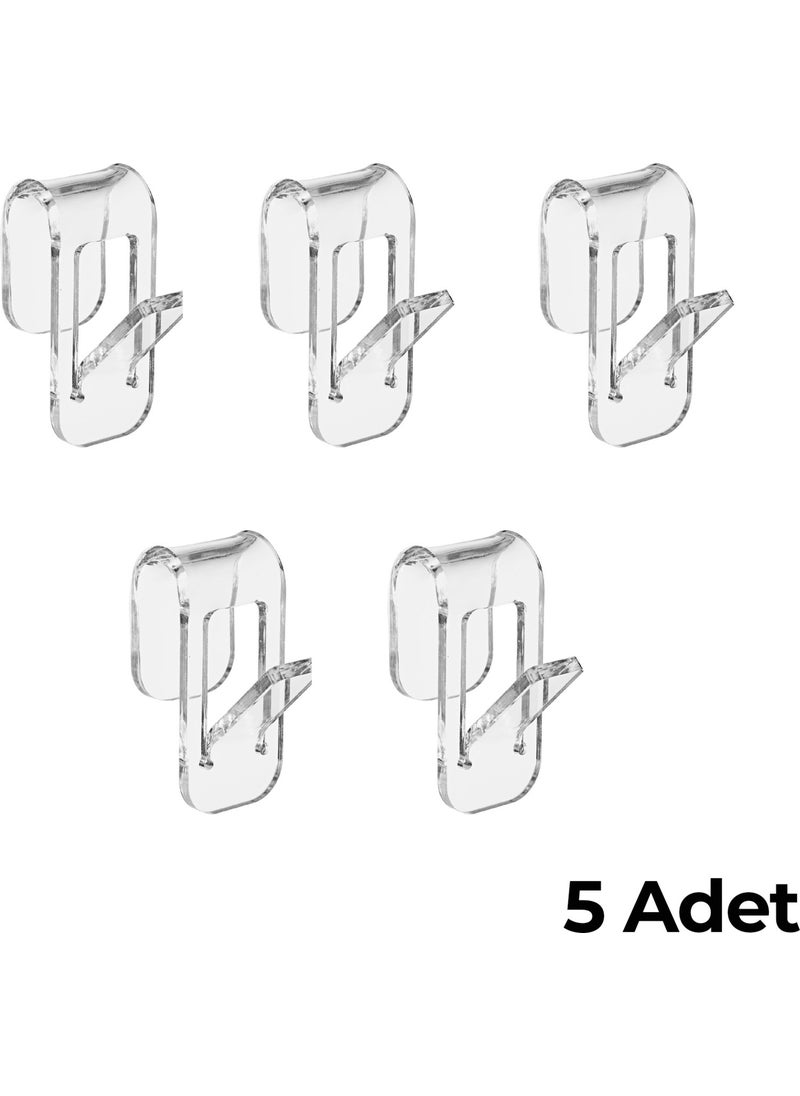 Trend Pleksi Trend Plexi Transparent Towel Rack (5 Pieces)  - Image 3