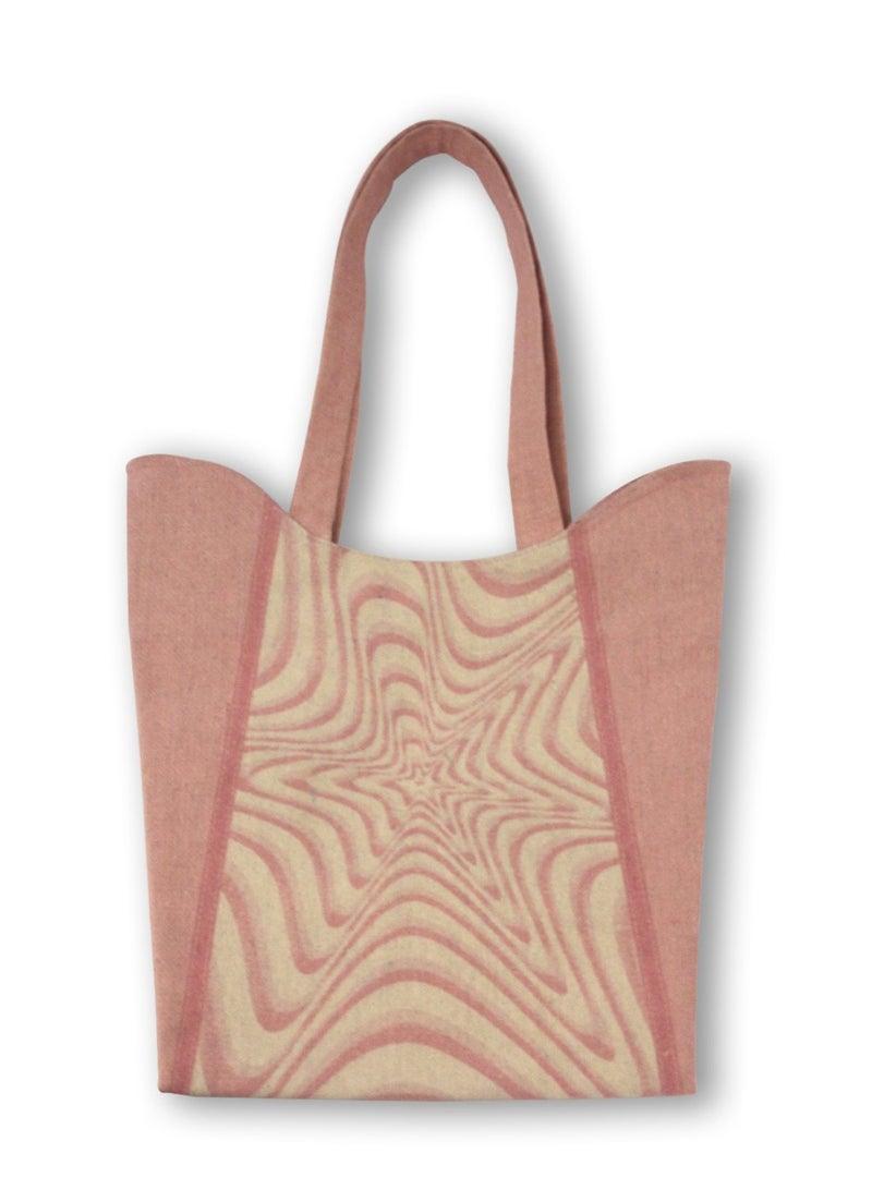 Gharibo Bags casual printed linen tote bag w230012a  - Image 1