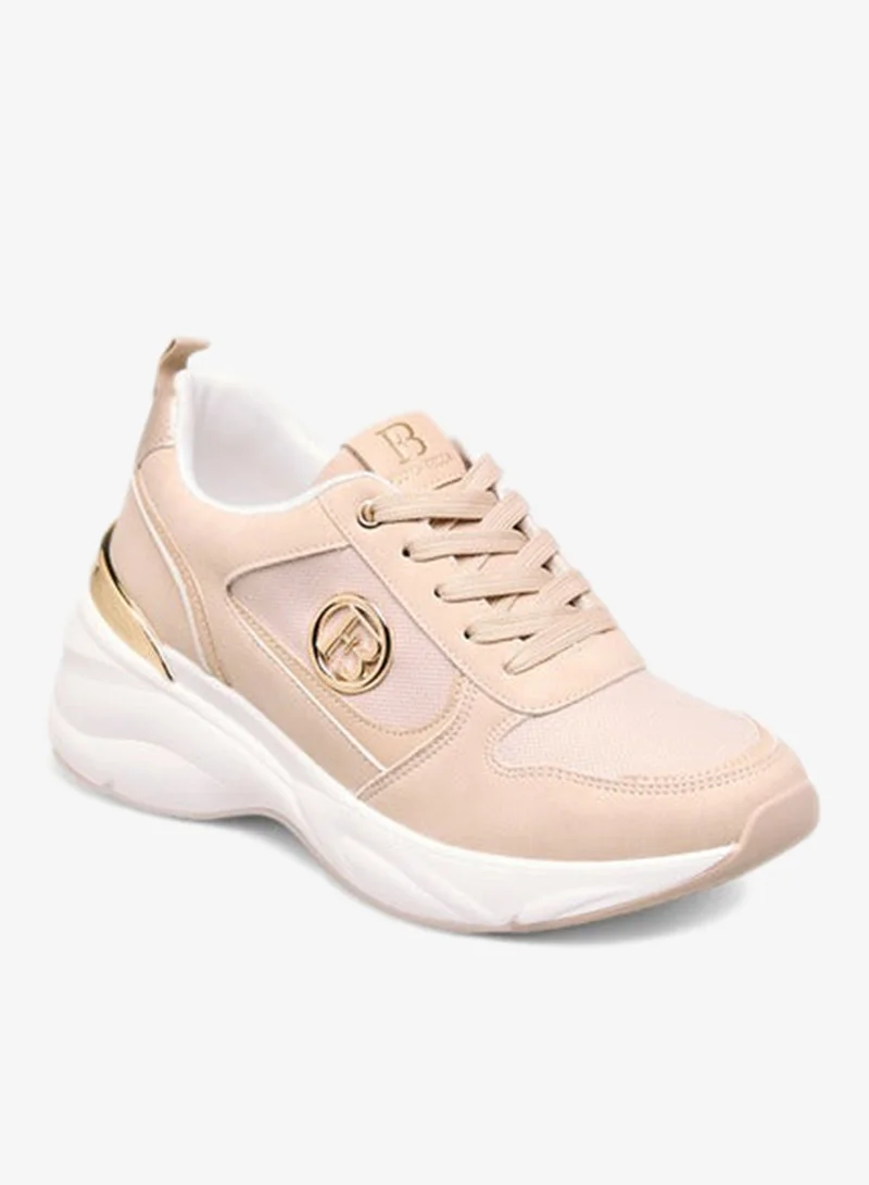 Flora Bella By Shoexpress Women Logo Accent Sneakers with Lace-Up Closure