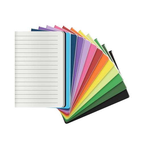 XYark Small Pocket Colorful Notebook Journal Bulk, College Ruled Lined Paper, Travel Journal Set for Traveler, Kids, Students and Office, Writing Diary Subject Notebooks, 3.5×5.5 inch, 12 Pack - Image 1